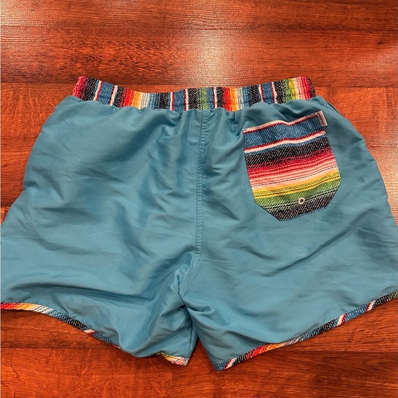Chubbies Blue Colorful Swim Shorts Men’s Size XL 5” Drawstring Waist Pockets - Picture 7 of 7